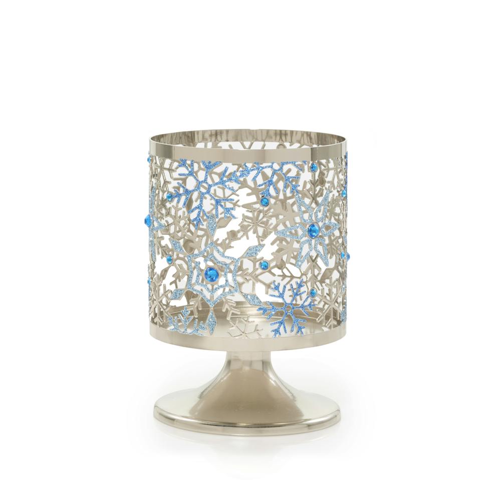 Metal Snowflakes  Jar Candle Holder